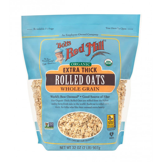 Bob's Red Mill Organic Extra Thick Rolled Oats, 907gram
