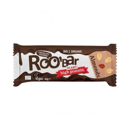 Dragon Superfoods Org GF Roo Bar Almond Chocolate Covered, 30gram
