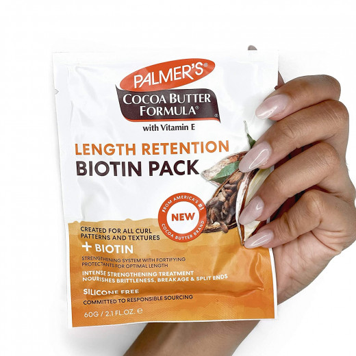 Palmer's Cocoa Butter & Biotin Length Retention Biotin Pack,60g