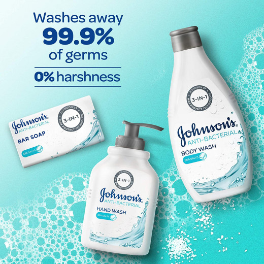 Johnson's Liquid Hand Wash, Anti-Bacterial, Sea Salts, 500ml