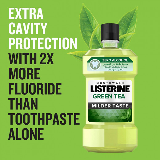 Listerine Fresh Burst Green Tea Mouthwash, 500Ml