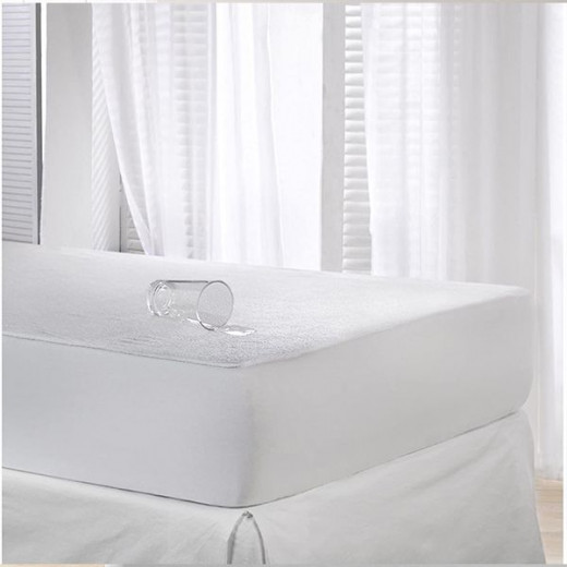 Nova Home Mattress Protector Warm-Pro, White Color, 100*200 Cm