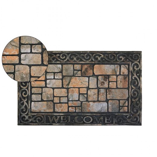 Nova Home Wall Outdoor Mat, Brown Color