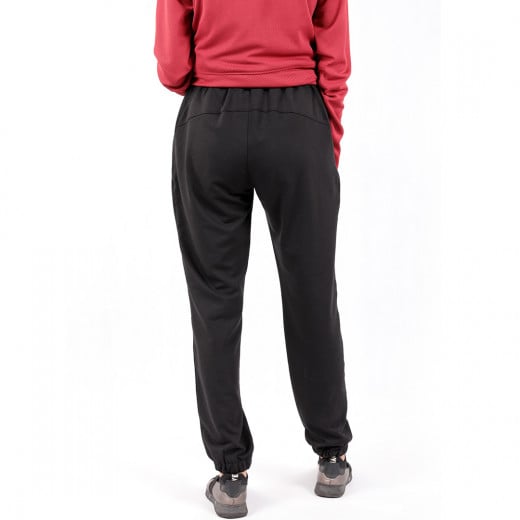 RB Women's Jogger Sweatpants, Medium Size, Black Color