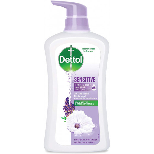 Dettol Sensitive Anti-Bacterial Body Wash, Lavender & White Musk, 700ml