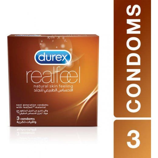 Durex Real Feel Natural Feeling, 3 Condoms