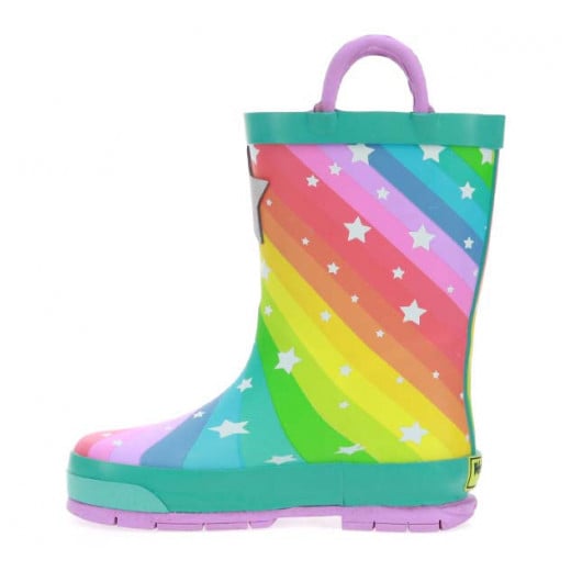 Western Chief Kids Superstar Rain Boot, Teal Color, Size 20