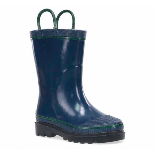 Western Chief Kids Firechief Rain Boot, Navy Color, Size 31