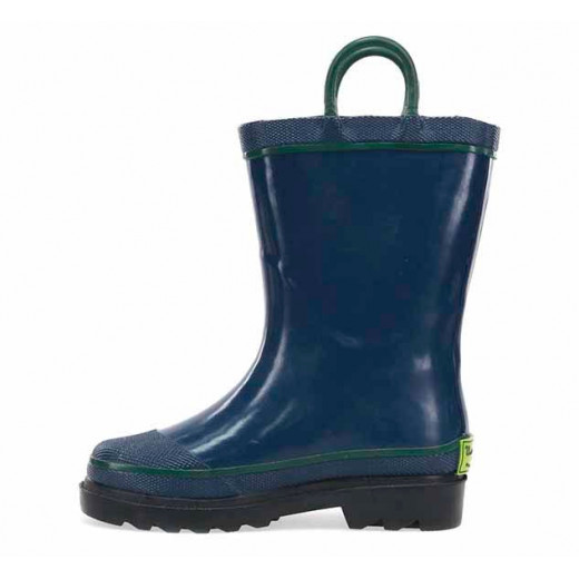 Western Chief Kids Firechief Rain Boot, Navy Color, Size 30