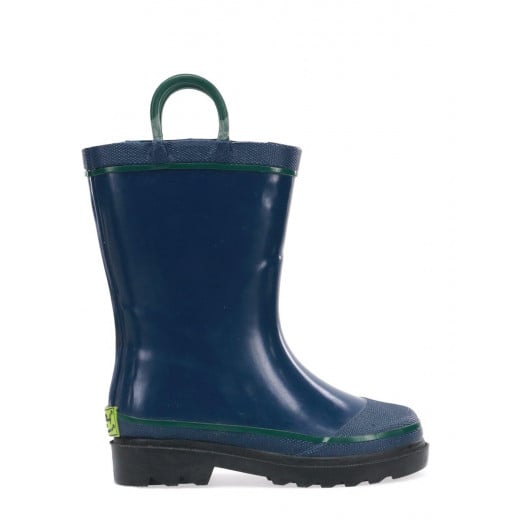 Western Chief Kids Firechief Rain Boot, Navy Color, Size 32