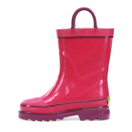 حذاء للمطر باللون الزهري، مقاس 22 من ويسترن شيف