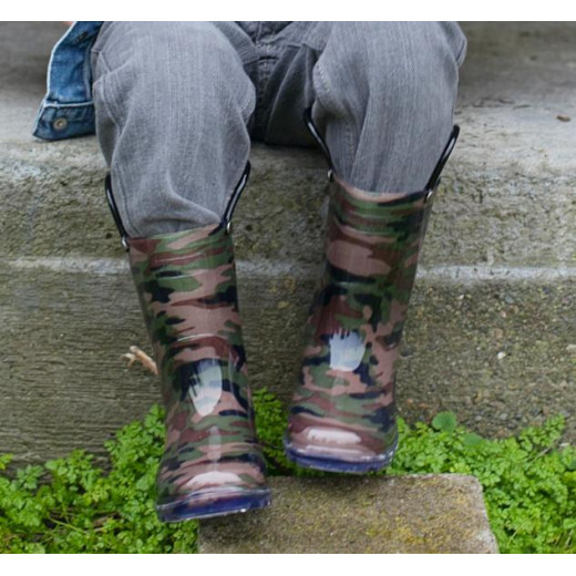 حذاء للمطر للأطفال باللون الأخضر، مقاس 30 من ويسترن شيف