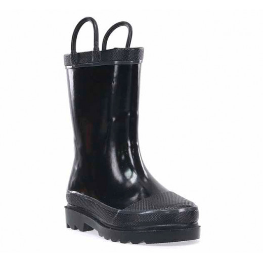 حذاء المطر للأطفال، باللون الأسود، مقاس 30 من ويسترن شيف