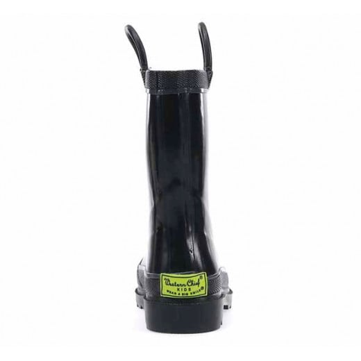 Western Chief Kids Firechief Rain Boot, Black Color, Size 23