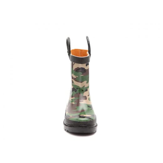Western Chief Camo Rain Boots, Green Color, Size 31