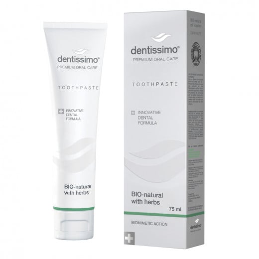Dentissimo Bio Natural With Herbs Toothpaste, 75 Ml