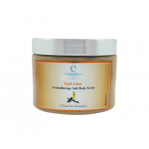 C-Products Oud Glow Aromatherapy Body Scrub, 400 Gram
