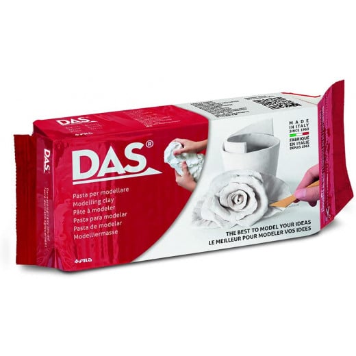 DAS Air-Hardening Modeling Clay, Block, White Color