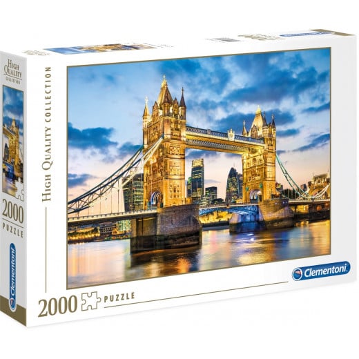 لعبة الأحجية مجموعة عالية الجودة , برج الجسر في غسق لندن 2000 قطعة من كليمنتوني