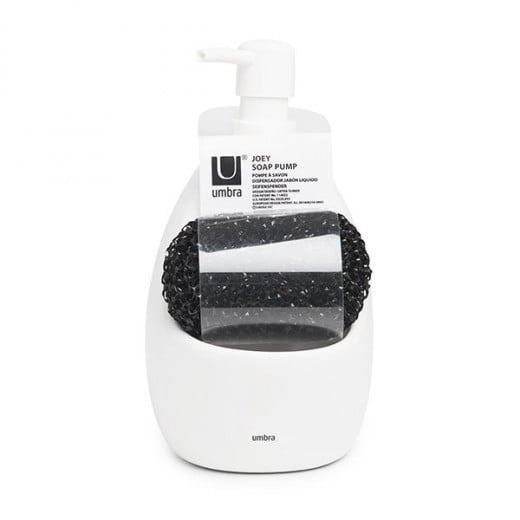 Umbra soap dispenser with sponge, white color