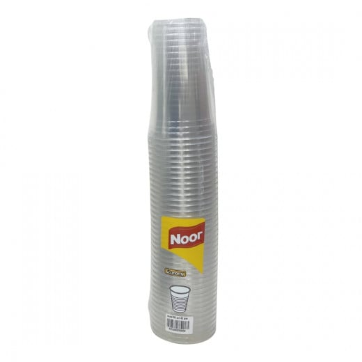 Noor Clear Plastic Cups, 750ml, 40 Cups
