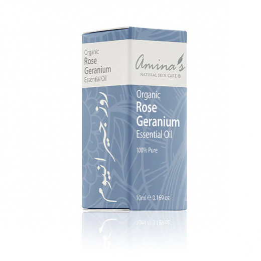 Amina's Organic Rose Geranium Essential Oil,10ml