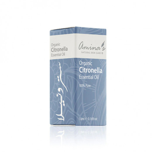 Amina's Organic Citronella Essential Oil, 10 ml