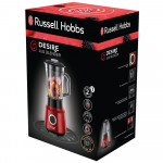 Russell Hobbs Desire Blender Glass Jug, Red Color, 650 Watt, 1.5 Liter