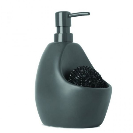 Umbra soap dispenser with sponge, grey color