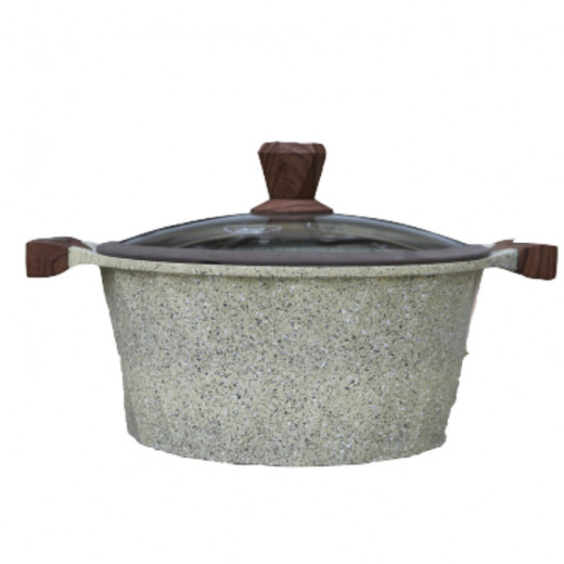 Al Saif Cooking Granite Pot, Beige Color