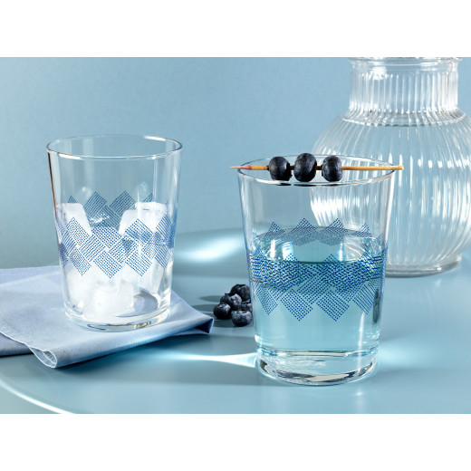 مجموعة أكواب شرب, بتصميم مرقط بالأزرق, 4 قطع من مدام كوكو