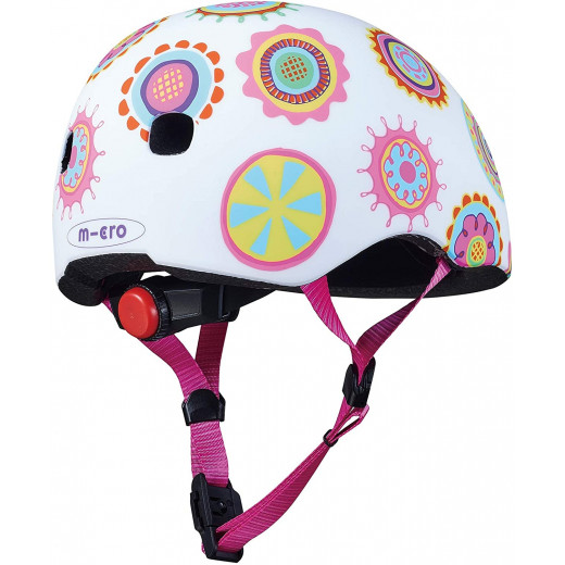 Micro Children's Helmet Doodle Dot, Multicolored, Size Small