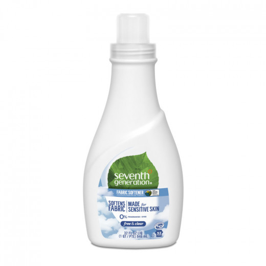 Seventh Generation Fabric Softener, Free and Clear, 32oz