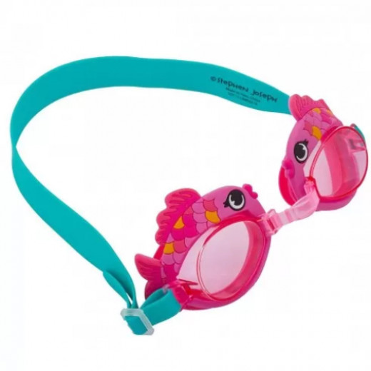 Stephen Joseph Swim Goggles, fish Design, pink colour