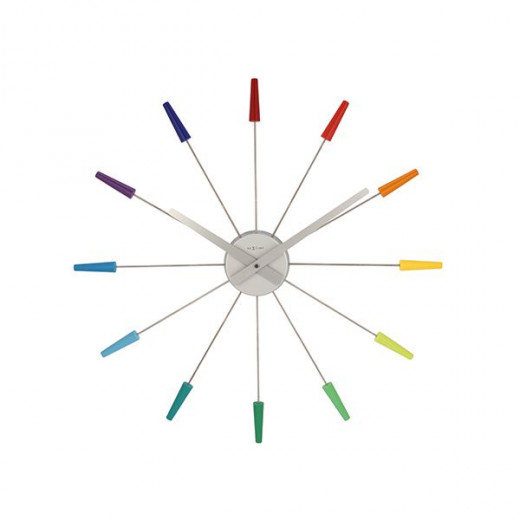 ساعة حائط متعدد الألوان من نكستايم
