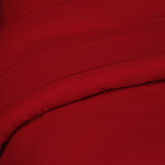 غطاء وجه لحاف بتصميم سادة, قطن, باللون الأحمر, حجم مجوز من فيلدكريست