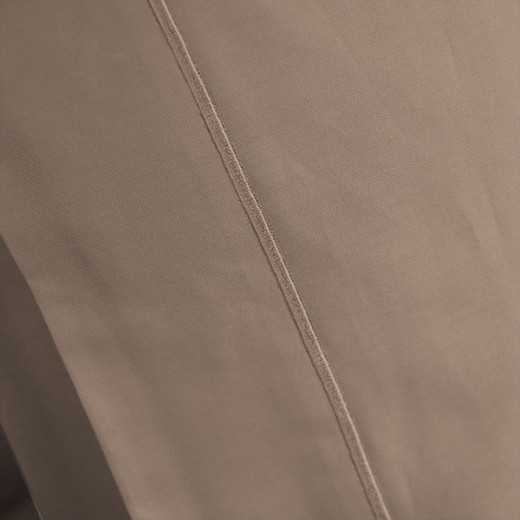 Fieldcrest plain fitted sheet set, linen color, twin size