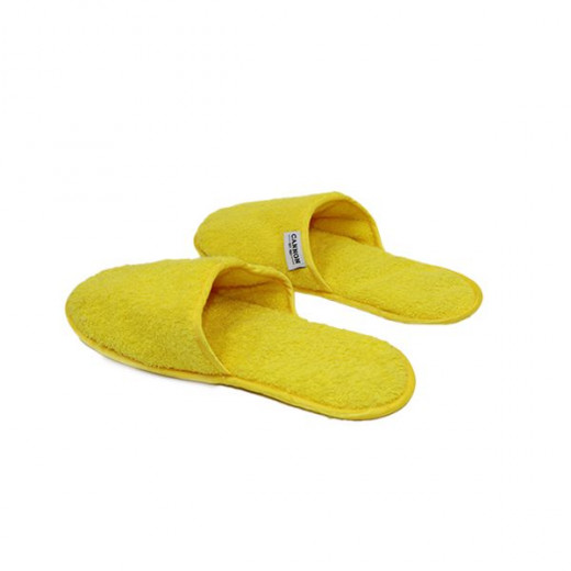 Cannon bath slippers, yellow color