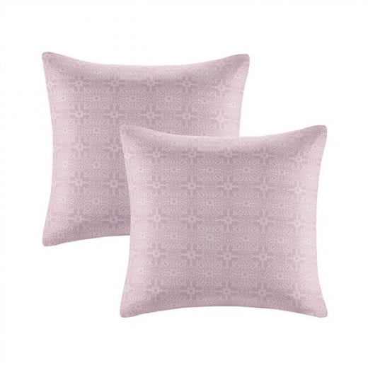 Nova home malia embroidered comforter set, lavender color, king size, 7 pieces