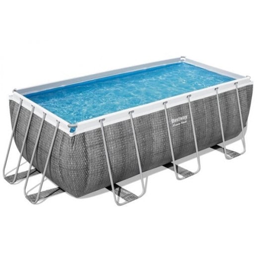 بيست واي - طقم بركة سباحة - تصميم مستطيل - 4.12 × 2.01 × 1.22 سم