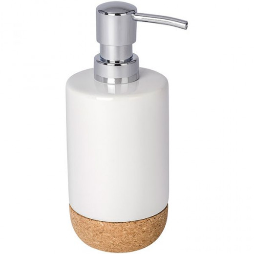 Wenko corc liquid soap dispenser, white