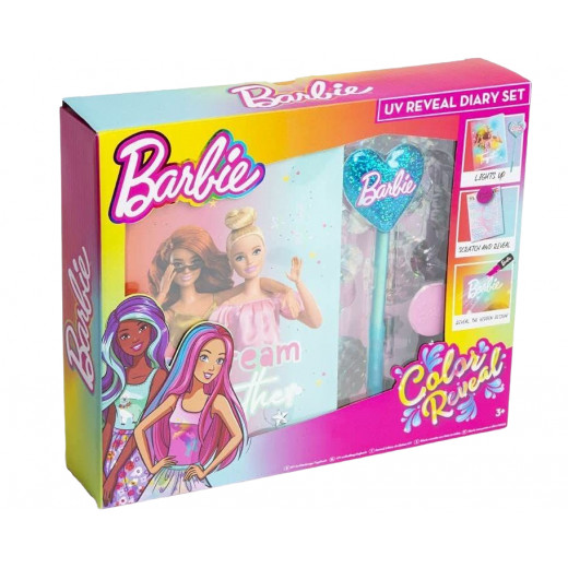 Barbie UV Colour Reveal Light Up Diary Set