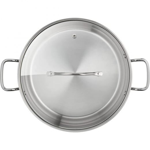 Tefal Stainless Steel Intuition Cookware, 32 Cm + Lid