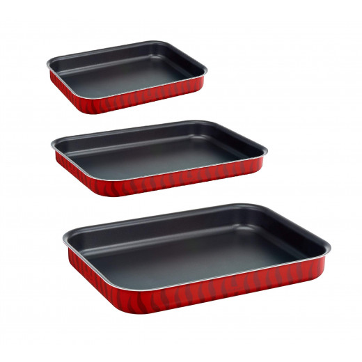 Tefal New Tempo Flame Oven Dishes, Set Of 3