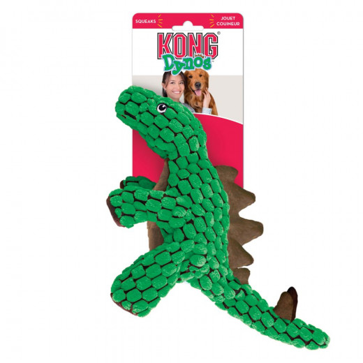 Kong Dynos Stagosaurus Dog Toy, Green Color, Large