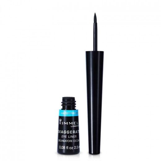 Rimmel Exaggerate Waterproof Liquid Black Eyeliner 2.5ml