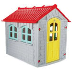 بيت اللعب للأطفال, باللون الرمادي, 133 × 157 × 148 سم من بيلسان + استرداد نقدي بقيمة 100 دينار من دمية