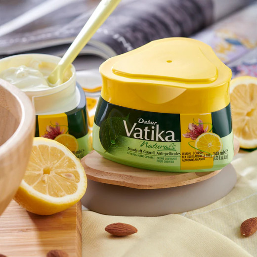 Vatika Herbal Anti Dandruff Styling Hair Cream­, 140 Ml + 70 Ml for Free