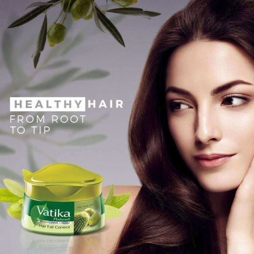 Vatika Naturals Hair Fall Control Styling Hair Cream, 140 Ml + 70 Ml for Free