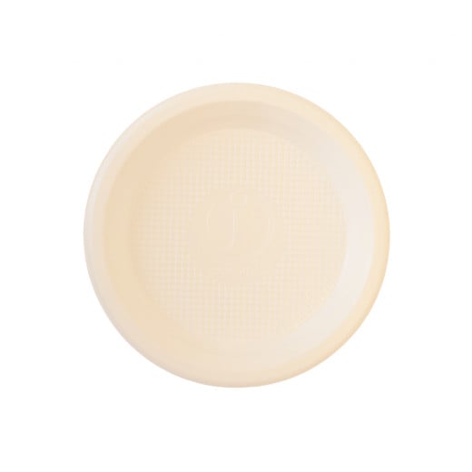 Marwa Thick Plastic Plates, 14.5 Cm, 50 Pieces